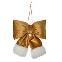 Fiocco decorativo Color oro Bianco 15x3x17 cm