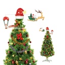 Decoratie kerstboom topper 73x35x29 cm