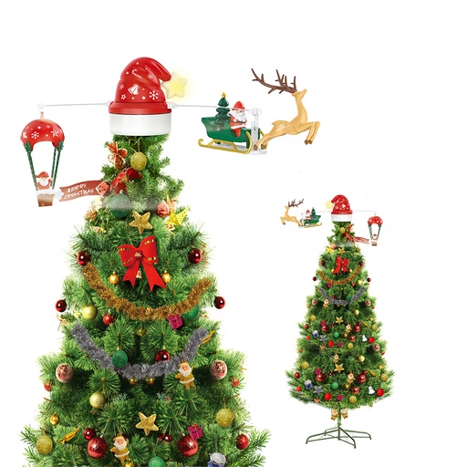 Decoratie kerstboom topper 73x35x29 cm