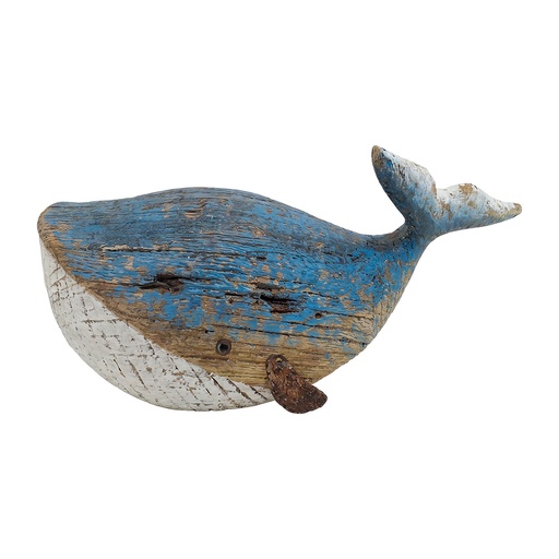 Decoratie walvis 19x8x11 cm