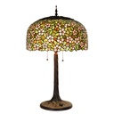 Tiffany Tischlampe Mehrfarbig Ø 46x72 cm E27/max 3x60W