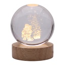 Glazen bol met licht LED Ø 6 cm