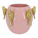 Decoratie bloempot 18x18x17 cm