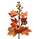 Decoratie tak met pompoen 38 cm