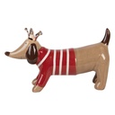 Decoratie hond 24x6x13 cm