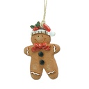 Decoratie hanger peperkoekpop 6x1x8 cm