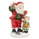 Weihnachtsdeko Weihnachtsmann Rot Weiß 8x6x13 cm