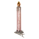 Knijper kerstornament kaars Ø 4x14 cm