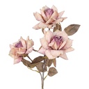 Decoratie tak met bloemen 64 cm