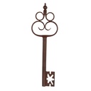 Decorazione Chiave Marrone 17x3x54 cm