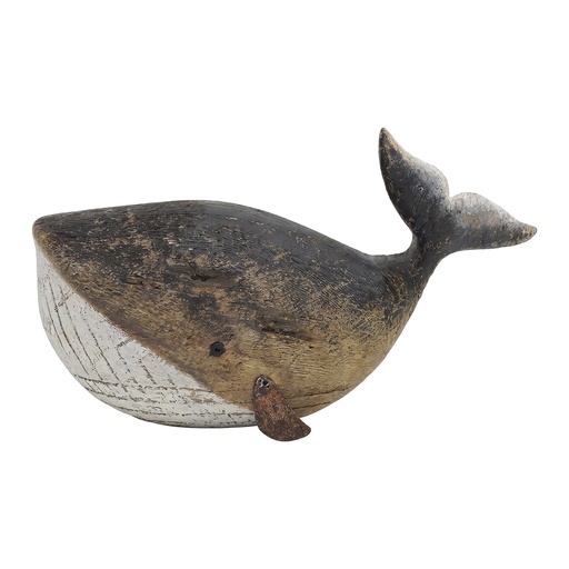 Decoratie walvis 24x11x14 cm