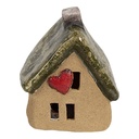 Dekoration Haus Braun Grün 7x6x9 cm