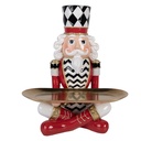 Decoratie notenkraker met schaal 26x21x32 cm