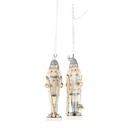 Decoratie hanger notenkraker (set van2) 3x3x10 cm