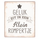 Tekstbord 13x1x15 cm
