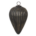 Palla di natale Nero Color argento Ø 15x26 cm