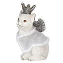 Deko Katze Grau 17x15x28 cm