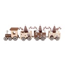 Decoratie trein 27x4x8 cm
