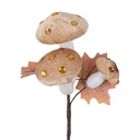 Decoratie paddenstoel 8x4x55 cm