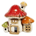 Waxinelichthouder huis 17x12x16 cm