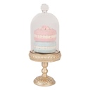 Stolp met decoratie Ø 7x17 cm