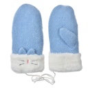 Handschoenen 10x23 cm blauw