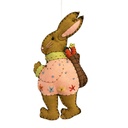 Decoratie hanger konijn vilt 10x2x18 cm