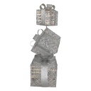 Decoratie van opgestapelde cadeautjes LED 25x25x97 cm / 3xAA