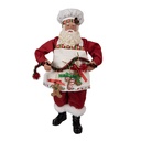 Decoratie kerstman 16x8x28 cm
