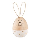 Decoratie konijn Ø 6x14 cm