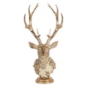 Decoratie buste rendier 24x19x52 cm