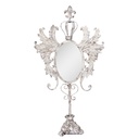 Specchio da tavolo Bianco Marone 37x14x68 cm