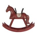 Deko Schaukelpferd Rosa 39x12x33 cm