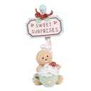 Decoratie peperkoekpop 13x10x25 cm