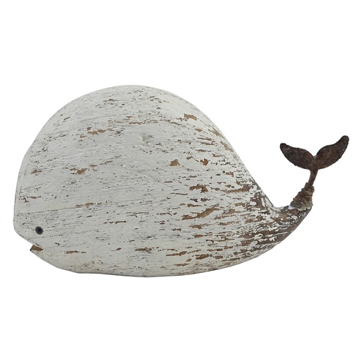 Decoratie walvis 25x7x14 cm