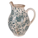 Brocca Decorativa Beige Verde 16x12x19 cm