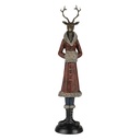 Decoratie hert 8x8x35 cm