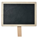Knijper met krijtbord 8x2x8 cm