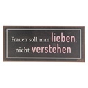 Textschild Braun 30x1x13 cm