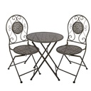 Tafel + 2 stoelen Ø 60x71 / 50x40x93 cm (2)