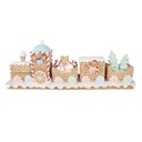Decoratie trein 47x10x17 cm