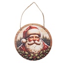 Decoratie Hanger Kerstman Ø 15x1 cm