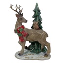 Decoratie hert 14x11x20 cm