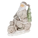 Kerstman op scooter 12x6x14 cm