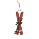 Decoratie hanger ski's 5x2x15 cm