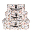 Valises décoratives (set de 3) Blanc 30x22x9/25x20x9/20x17x8 cm