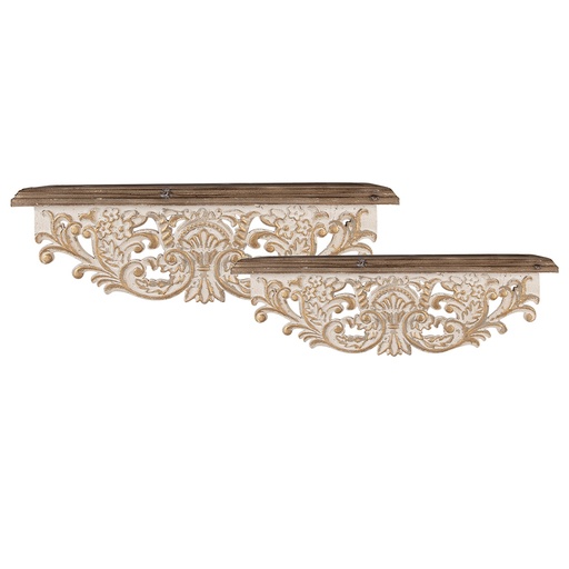 Wandrek (set van 2) 70x18x22 / 60x14x19 cm