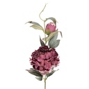 Decoratie tak met bloemen 14x14x78 cm
