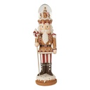 Decoratie notenkraker met LED 14x13x48 cm / 3xAA