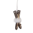 Decoratie hanger ski's 3x1x7 cm